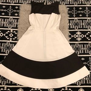 Kate Spade Color-block Flare Dress